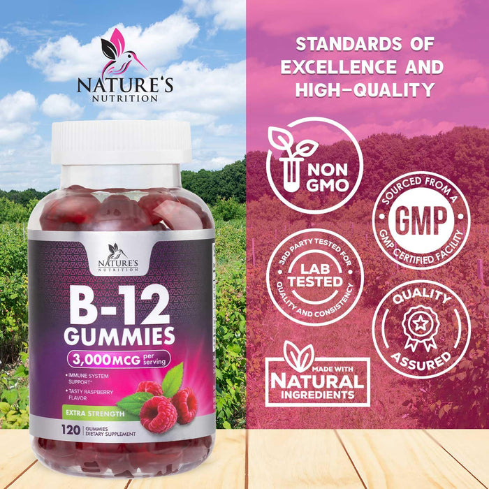 B12 Gummies – 3000mcg – 120 Gummies