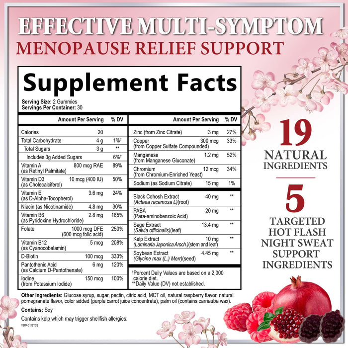 Menopause for Women – 60 Gummies