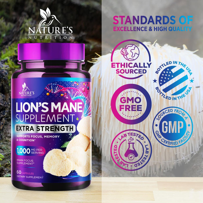 Lions Mane Mushroom – 60 Capsules