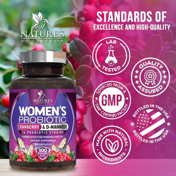 Probiotics for Women 60 Billion CFU – 120 Capsules