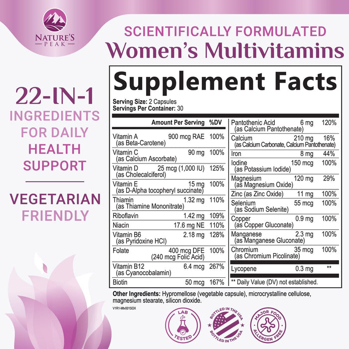 Women’s Daily Multivitamin – 60 Capsules